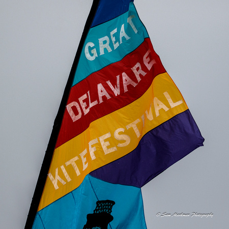 Delaware Kite Festival Flag flys in the wind
