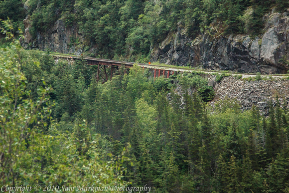 Scenes along the Klondike Highway from Skagway to the Yukon Territory