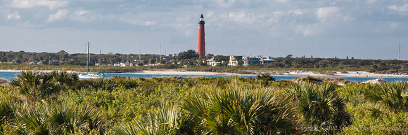 Ponce Inlet Lighthouse viewed from Smyrna Dunes Park