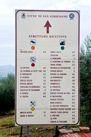 Sign to San Gimignano