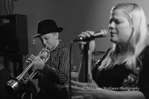 Geoff Gallante (trumpet) and Peggy Raley singing