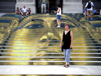Diane on Painted Steps