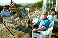 Relaxing on the deck - Currituck Sound in the background