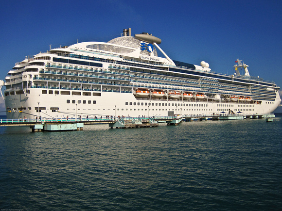 Island Princess docked in Ocho Rios Bay, Jamaica