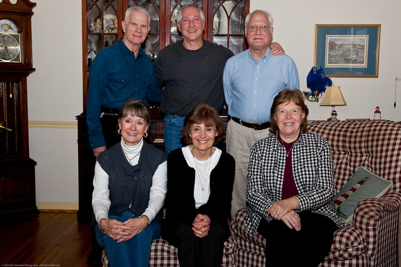 Seated: Diane, Bobbi, Nan; Standing: George, Sam, Stephen
