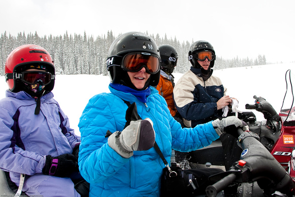 Snowmobiling in Routt National Forest - Rabbit Ears Pass