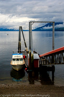 The Cathy J, a fishing charter, docked at Hoonah Alaska