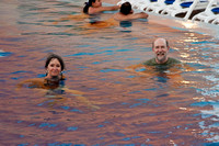Diane & John enjoy the infinity pool