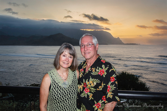 Sam & Diane, Sunset, St. Regis Hotel, Kauai