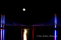 Indian River Bridge moon rise w/Coastal Camera Club