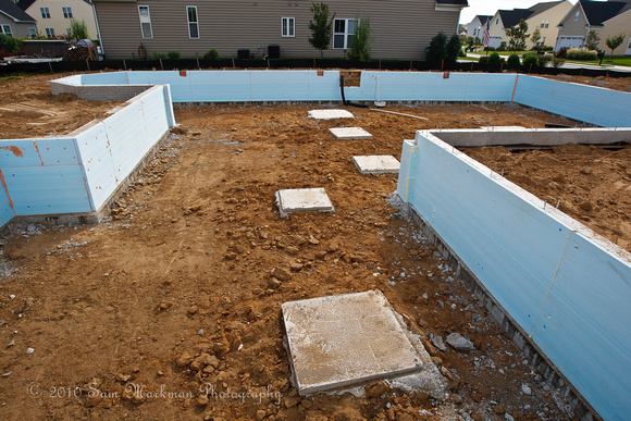 Foundation Filled & Initial Grading 8/2/2010
