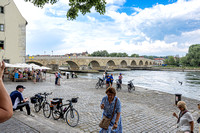 Old Stone Bridge & Danube River