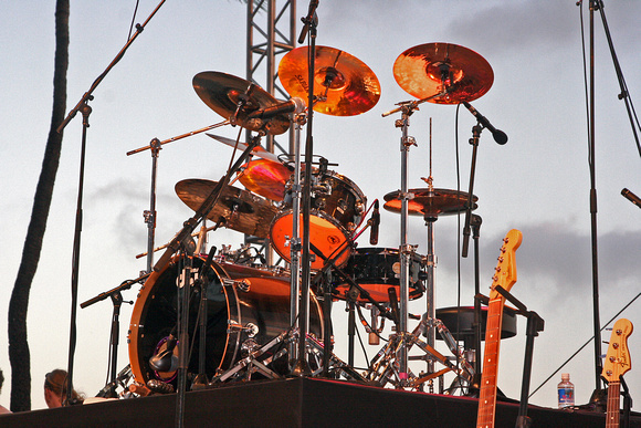Drums - Beach Boys Concert - as the Sun Sets
