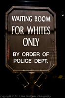 Whites only railroad sign from the 1930's