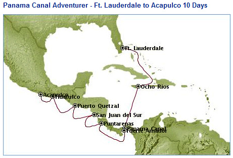 Panama Canal Itinerary