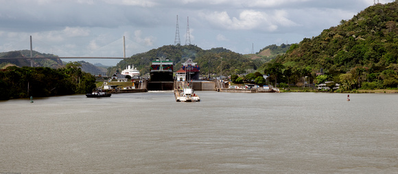 Panama Canal Transit on the Island Princess - Miraflores Lake