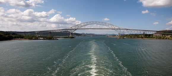 Panama Canal Transit on the Island Princess - the Bridge of the Americas