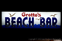 Grotto's Beach Bar Sign