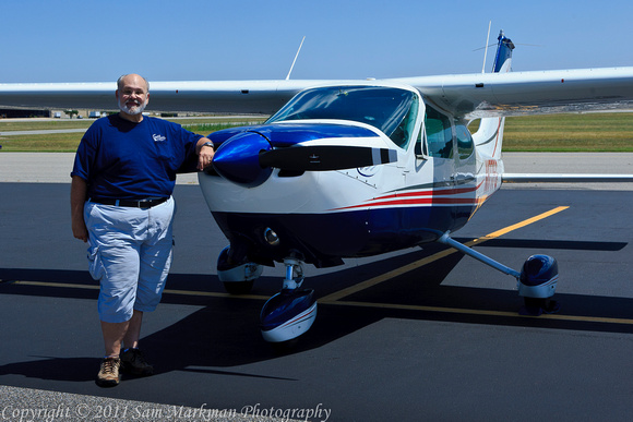 Kent Larson and his beautiful plane