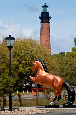 Currituck Beach Lighthouse in Background