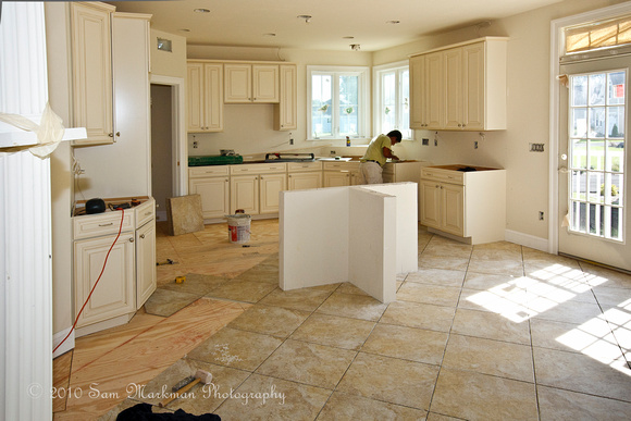 9/14/2010 - Kitchen Tile Work