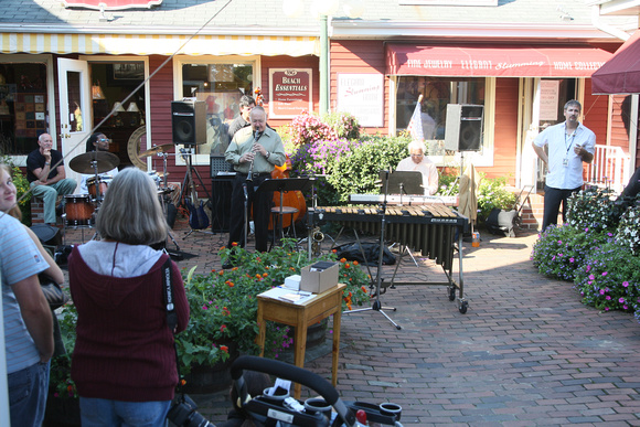Joe Baione Sextet Playing in Courtyard off Baltimore Avenue