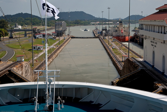 Panama Canal Transit on the Island Princess - Miraflores Locks
